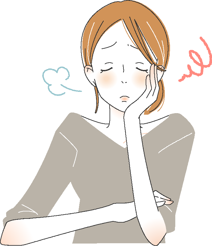 悩んでいる女性